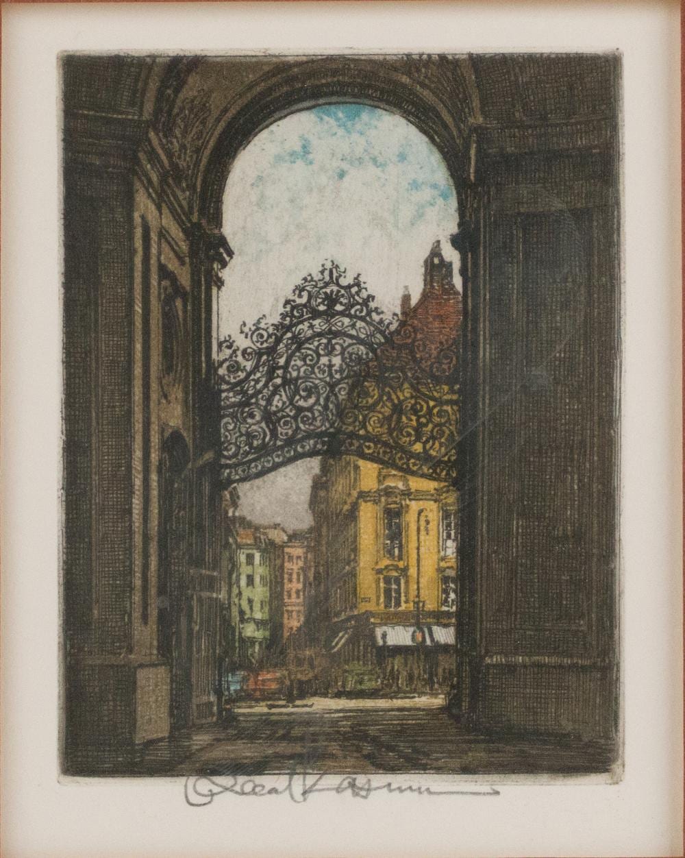 robert kasimir 1914 2002 vienna palace gate etching and aquatint · Nye & Company · 2026-04-16 Robert Kasimir comparable auction result: robert kasimir 1914 2002 vienna palace gate etching and aquatint