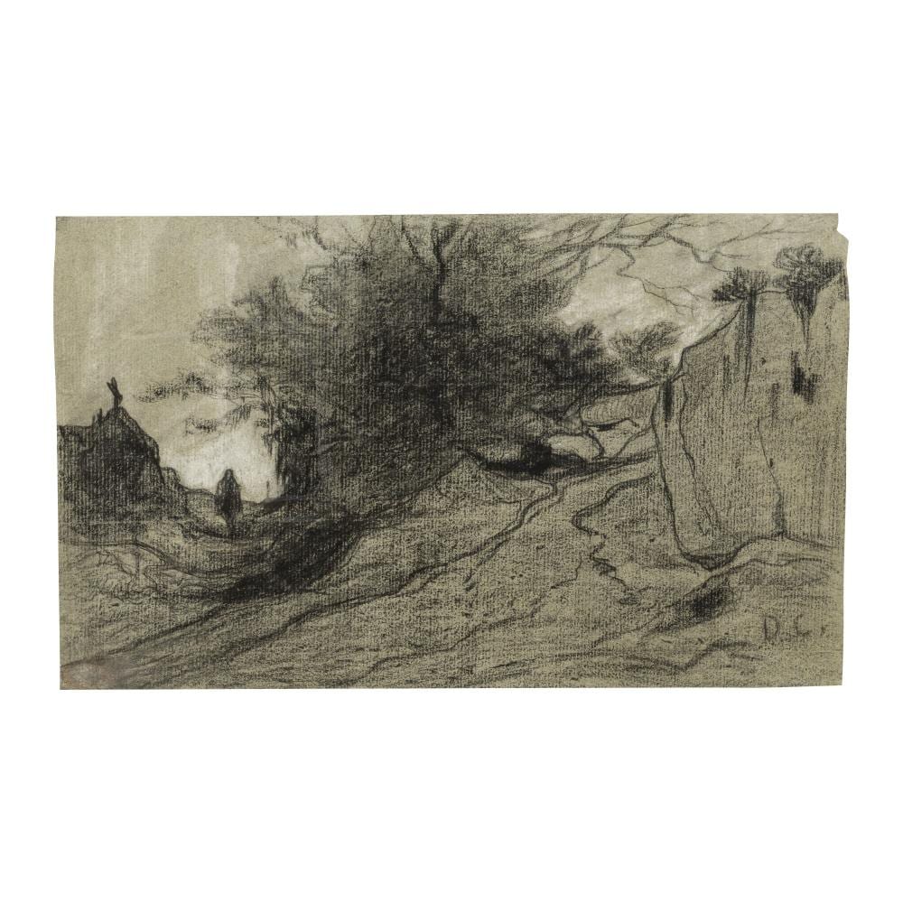 Alexandre-Gabriel Decamps comparable auction result: alexandre gabriel decamps paris 1803 1860 fontainebleau paysage bois anim