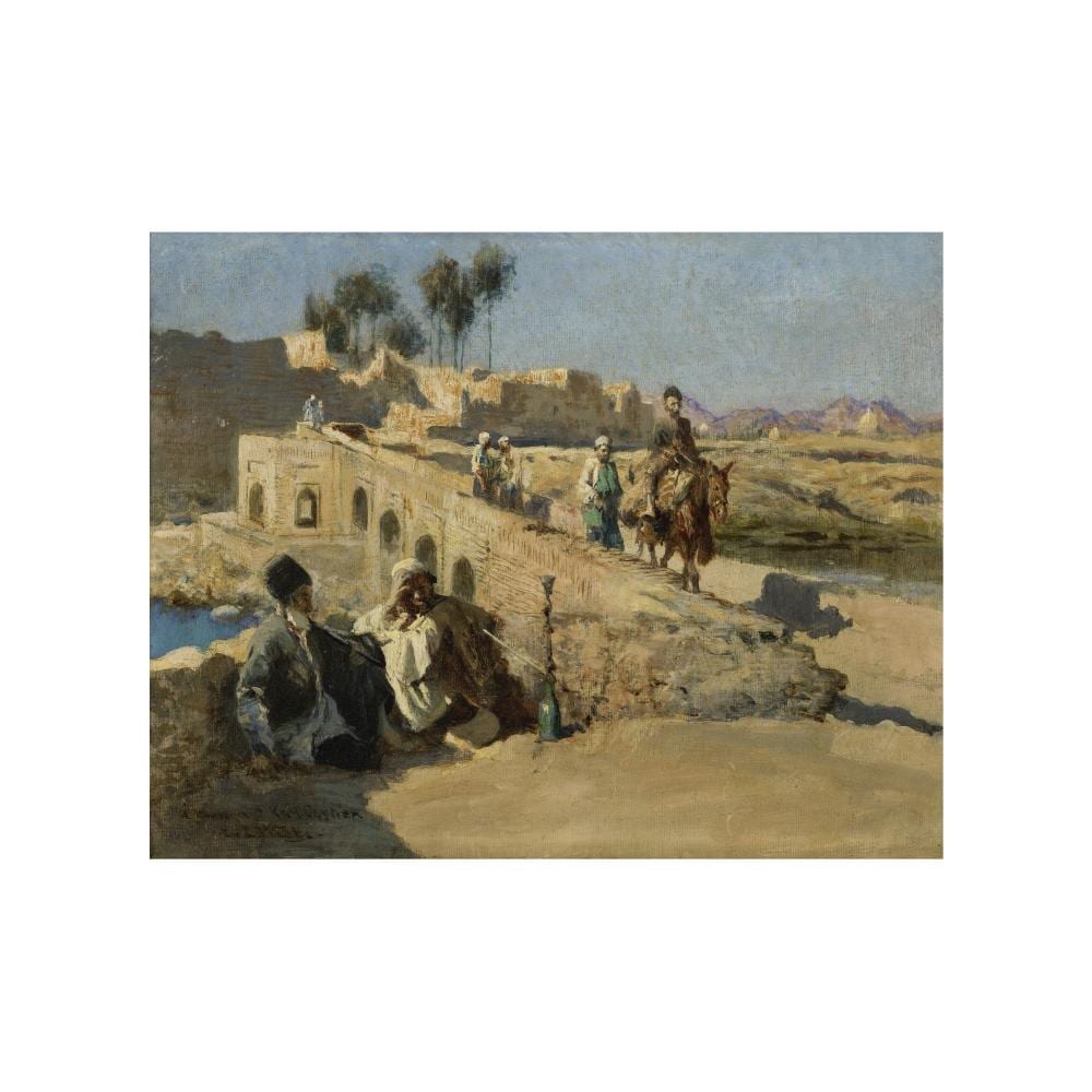 Edwin Lord Weeks comparable auction result: edwin lord weeks boston 1849 1903 paris la travers e du pont de khaju ispahan