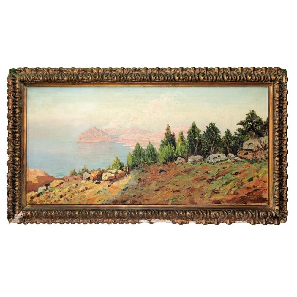 Mario Mirabella comparable auction result: mario mirabella 1870 1931 mount cofano trapani late 19th early 20th century