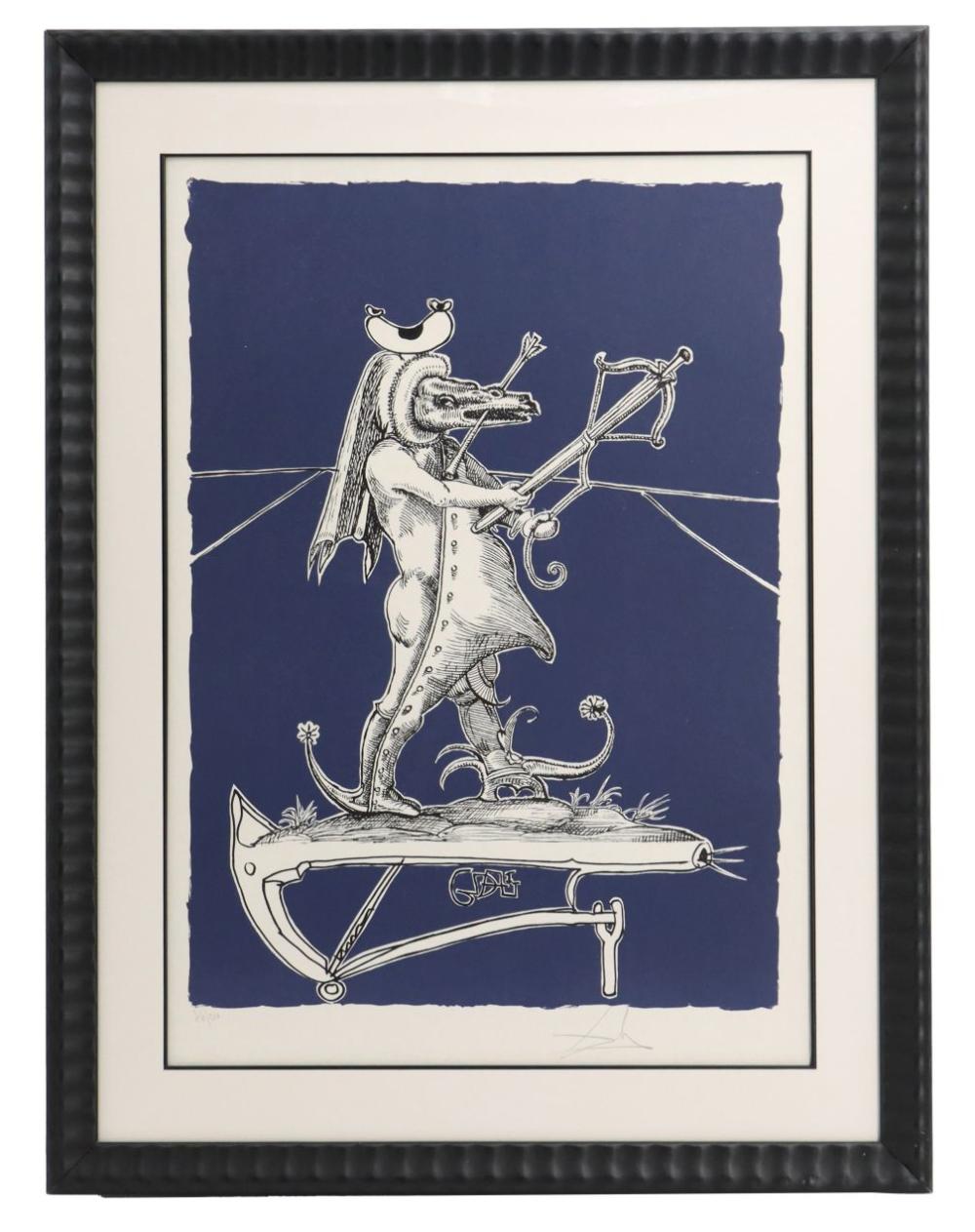 Salvador Dali (1904-1989) Spanish, Lithograph "Les Songes Drolatiques de Pantagruel" sold by Sarasota Estate Auction, lot 22 — auction record photograph
