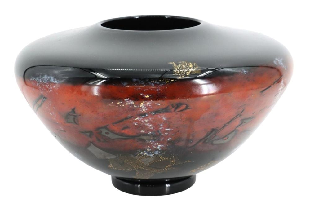Michael Nourot comparable auction result: michael nourot 1949 2015 american signed art glass vase