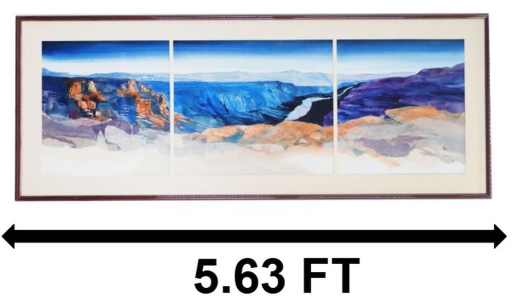 harold larsen born 1934 american triptych landscape mixed media on paper · Sarasota Estate Auction · 2026-04-18 Harold Larsen comparable auction result: harold larsen born 1934 american triptych landscape mixed media on paper