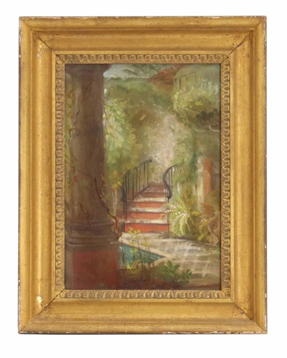 Peter Layne Arguimbau comparable auction result: peter layne arguimbau born 1951 american oil on canvas impressionist interior scene stairway