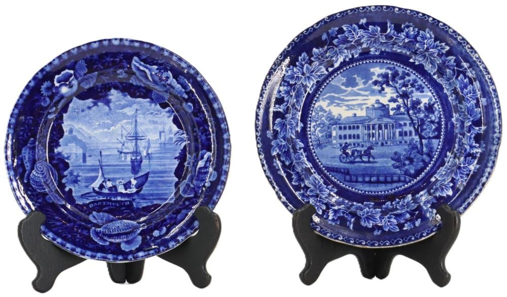 Enoch Wood comparable auction result: enoch wood 1759 1840 english 2 antique staffordshire transferware porcelain plates