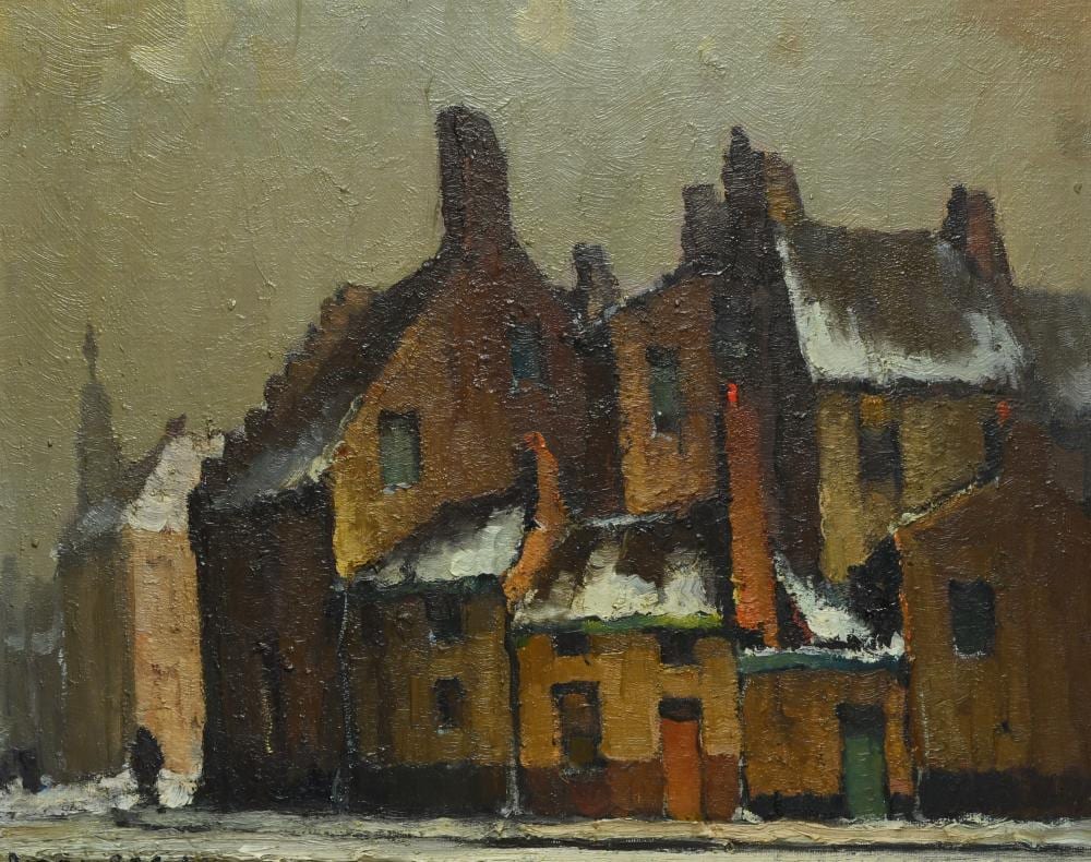 Piet Lippens comparable auction result: piet lippens 1890 1981 sight in ghent oil on hardboard signed