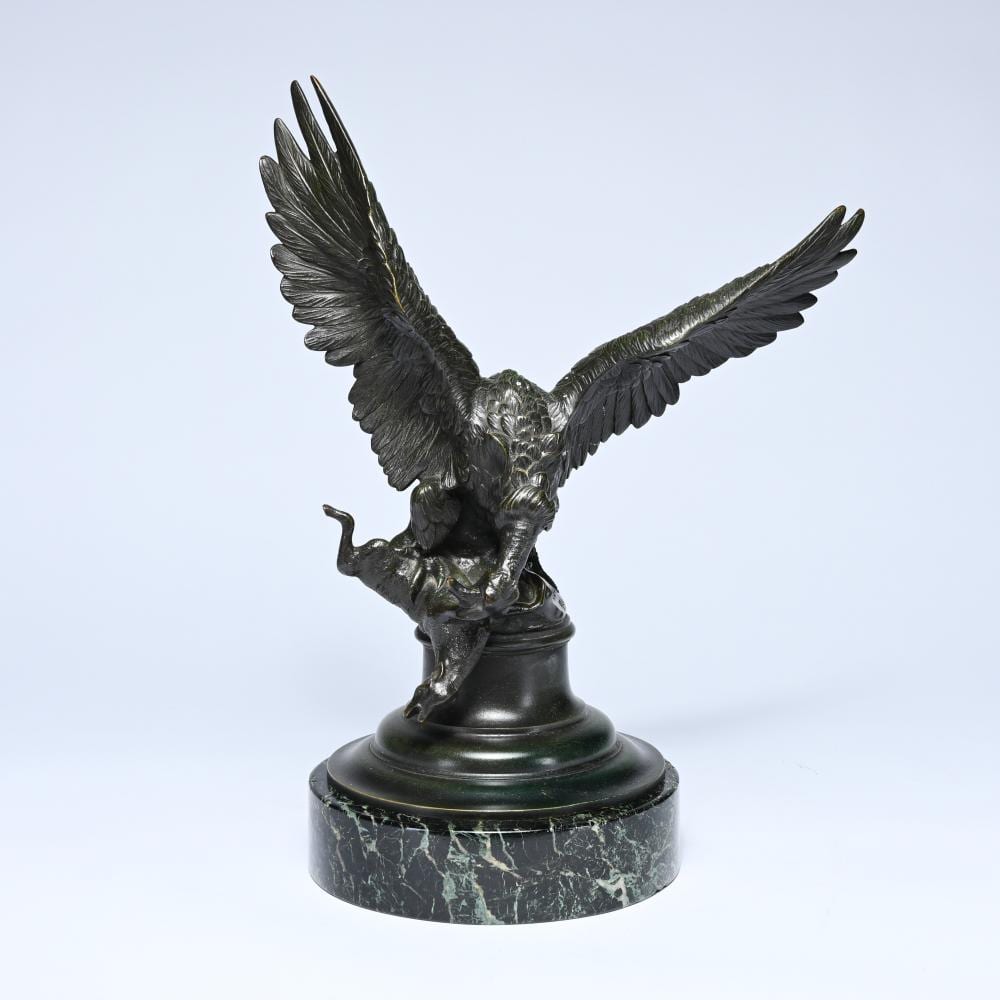 Antonio Amorgasti comparable auction result: antonio amorgasti posthumous sculpture bronze sculpture of an eagle with prey