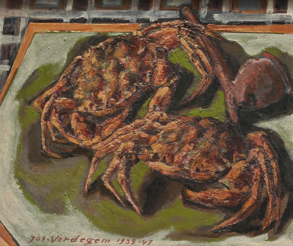 Joseph Verdegem comparable auction result: joseph verdegem 1897 1957 still life with crabs oil on panel signed and dated 1939 47