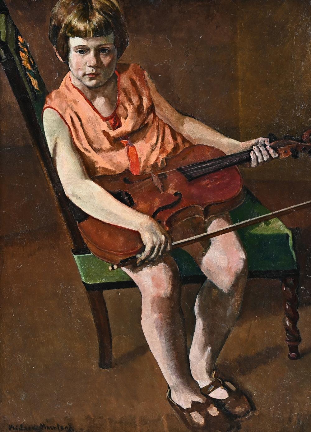 Médard Maertens comparable auction result: m dard maertens 1875 1946 girl with violin oil on panel signed