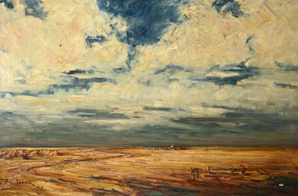 Armand Jamar comparable auction result: armand jamar 1870 1946 oil on canvas agricultural work 1935 signed