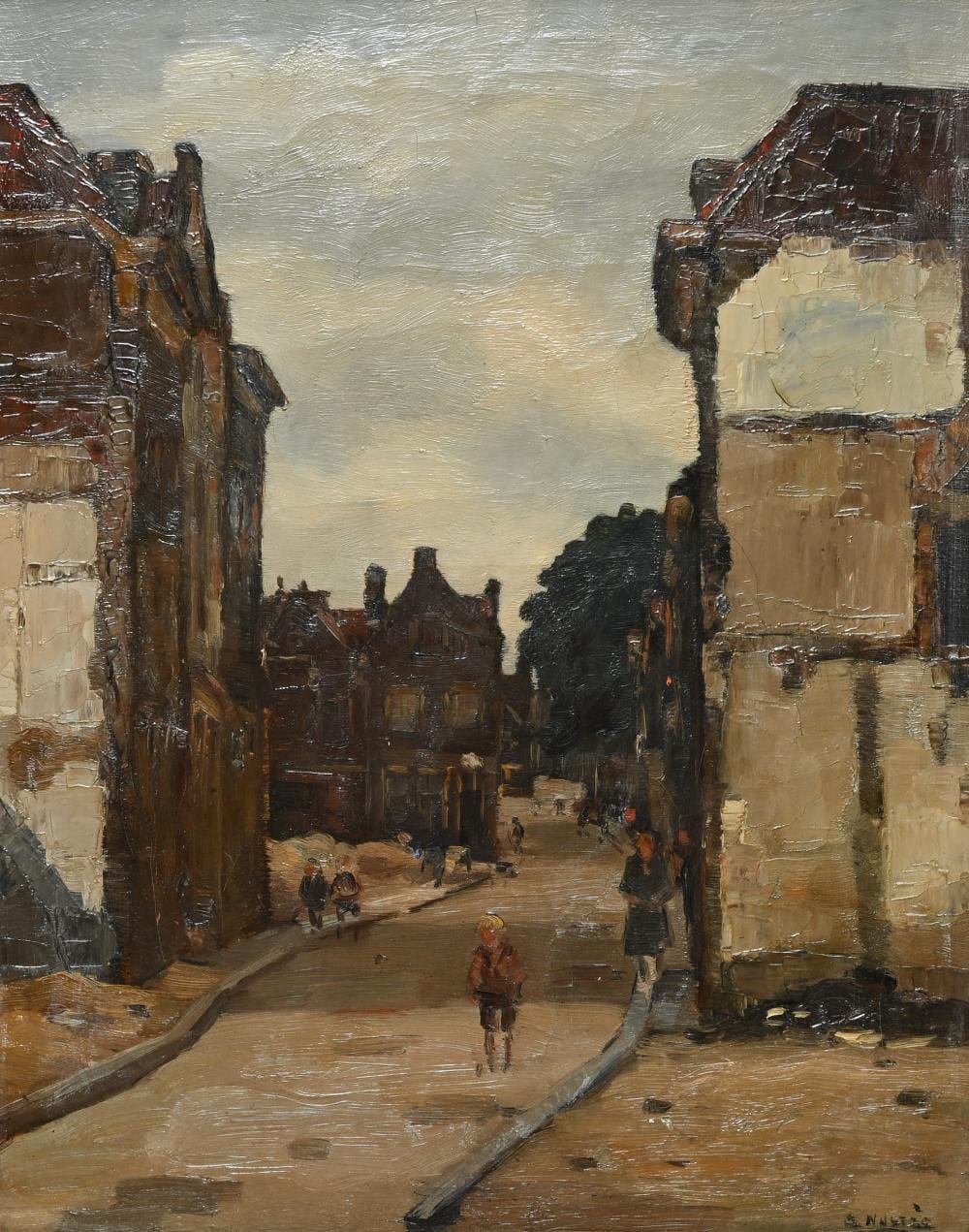 Bernardus Cornelis Noltee comparable auction result: bernardus cornelis noltee 1903 1967 post war view of the hague oil on canvas signed