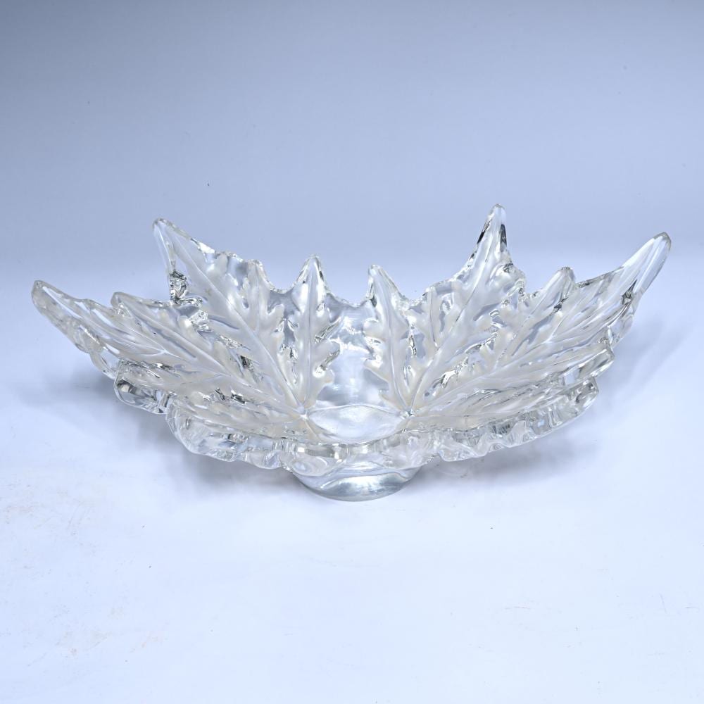 Marc Lalique comparable auction result: lalique champs lys es crystal bowl designed in 1951 by marc lalique