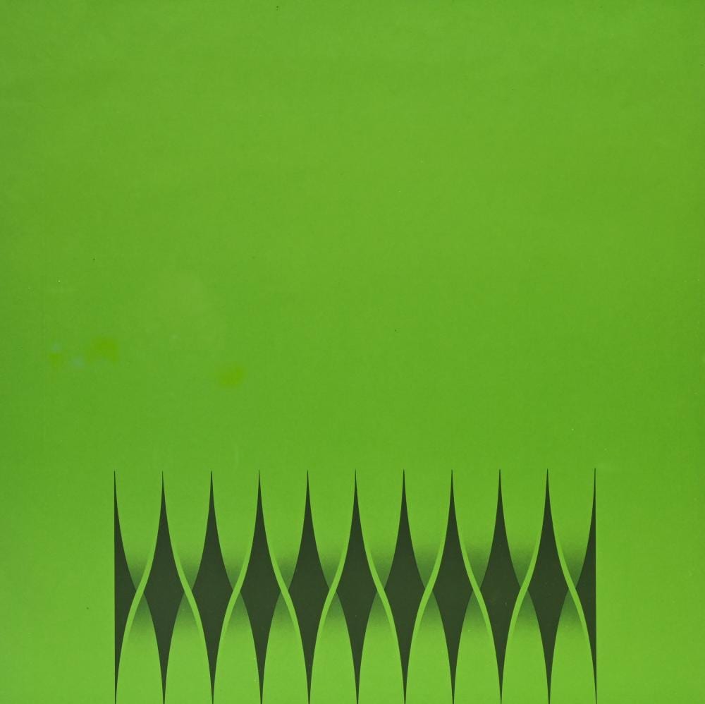 Walter Leblanc comparable auction result: walter leblanc 1932 1986 green torsions screen print signed and numbered 194 200