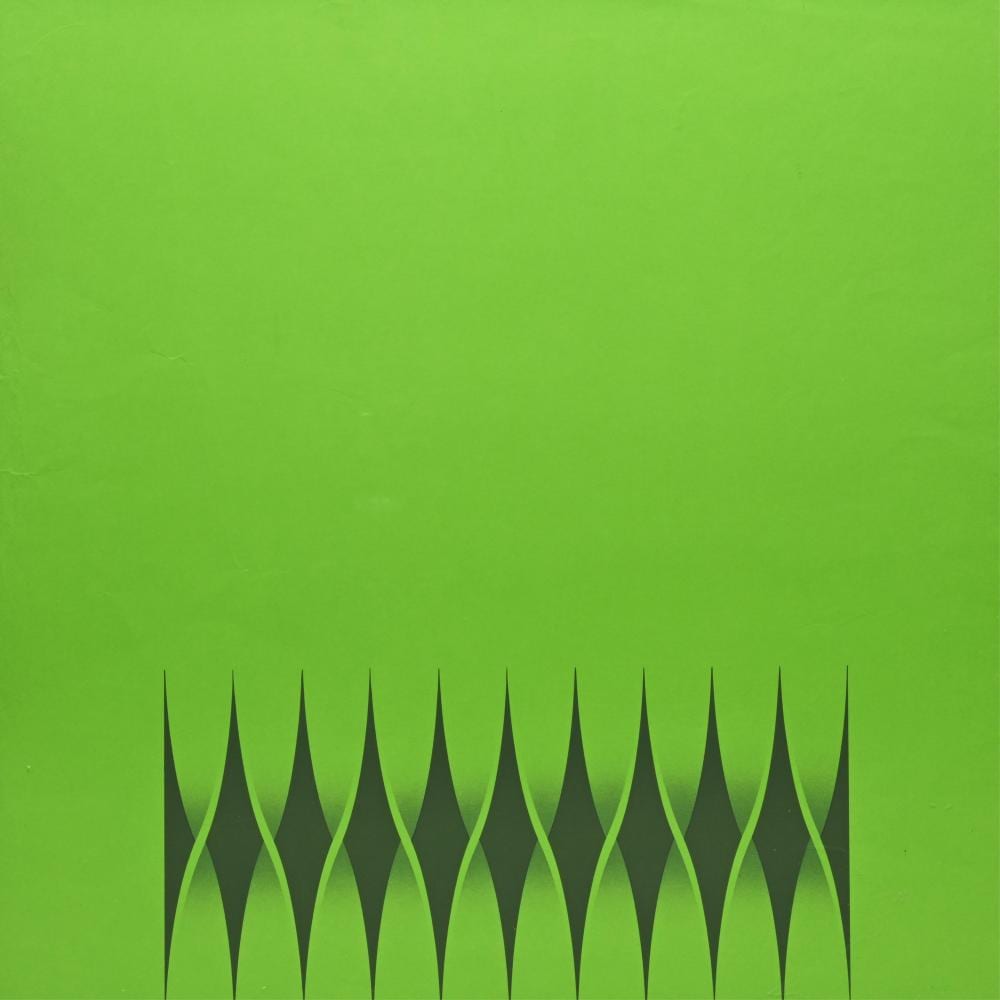 Walter Leblanc comparable auction result: walter leblanc 1932 1986 silkscreen in color green torsions numbered 133 200 and signed