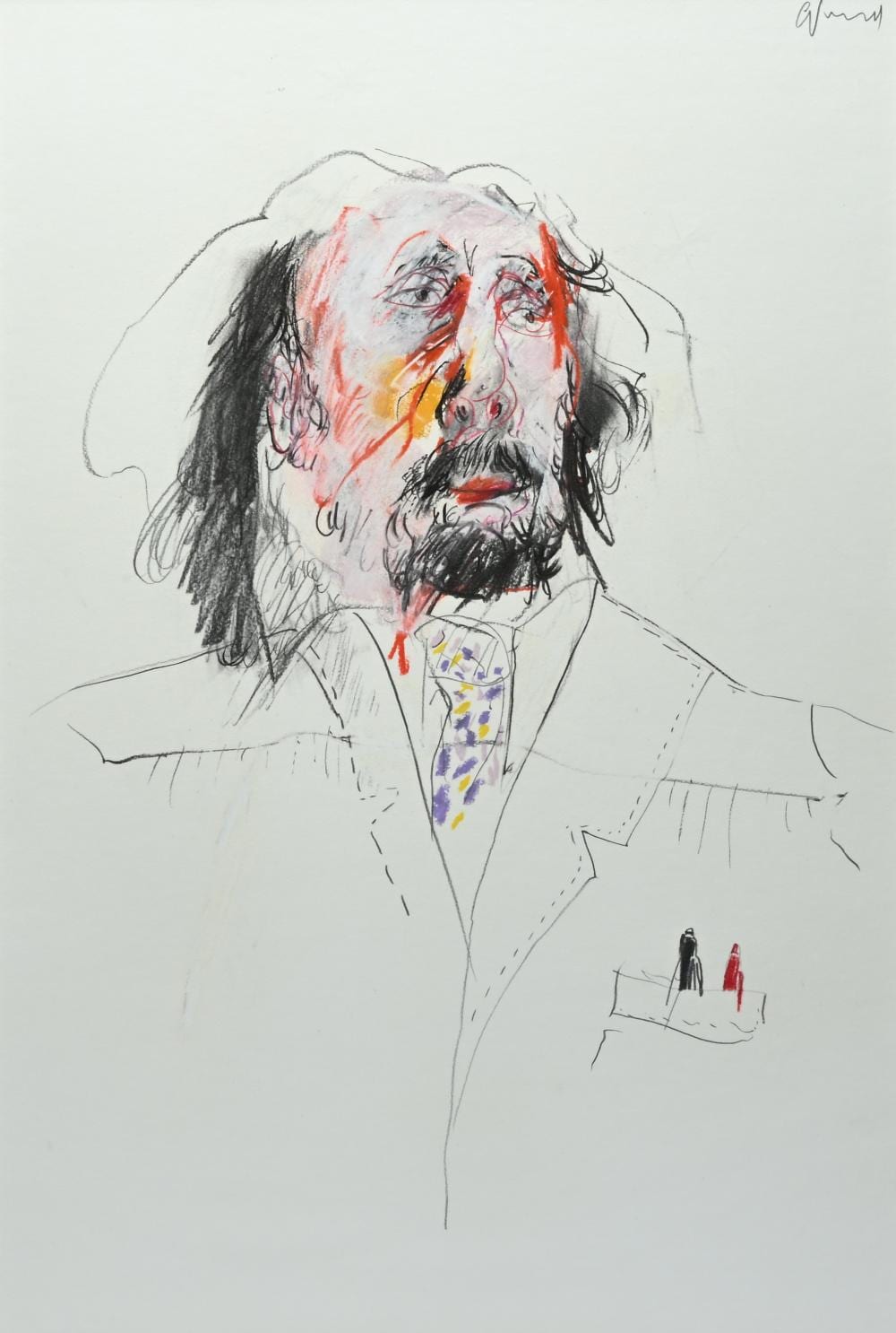 Godfried Vervisch comparable auction result: godfried vervisch 1930 2014 mixed media self portrait signed