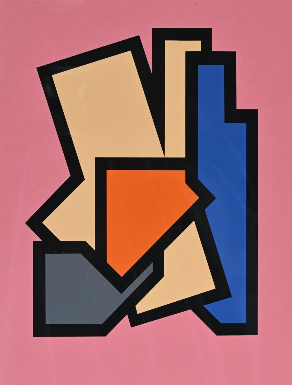 Guy Vandenbranden comparable auction result: guy vandenbranden 1926 2014 composition screen print signed verso