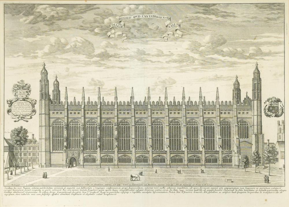 David Loggan comparable auction result: david loggan four engravings of king s college cambridge circa 1690