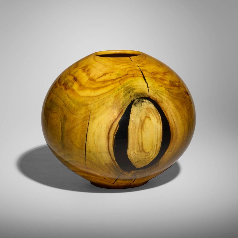 Matt Moulthrop comparable auction result: matt moulthrop yellow wood globe