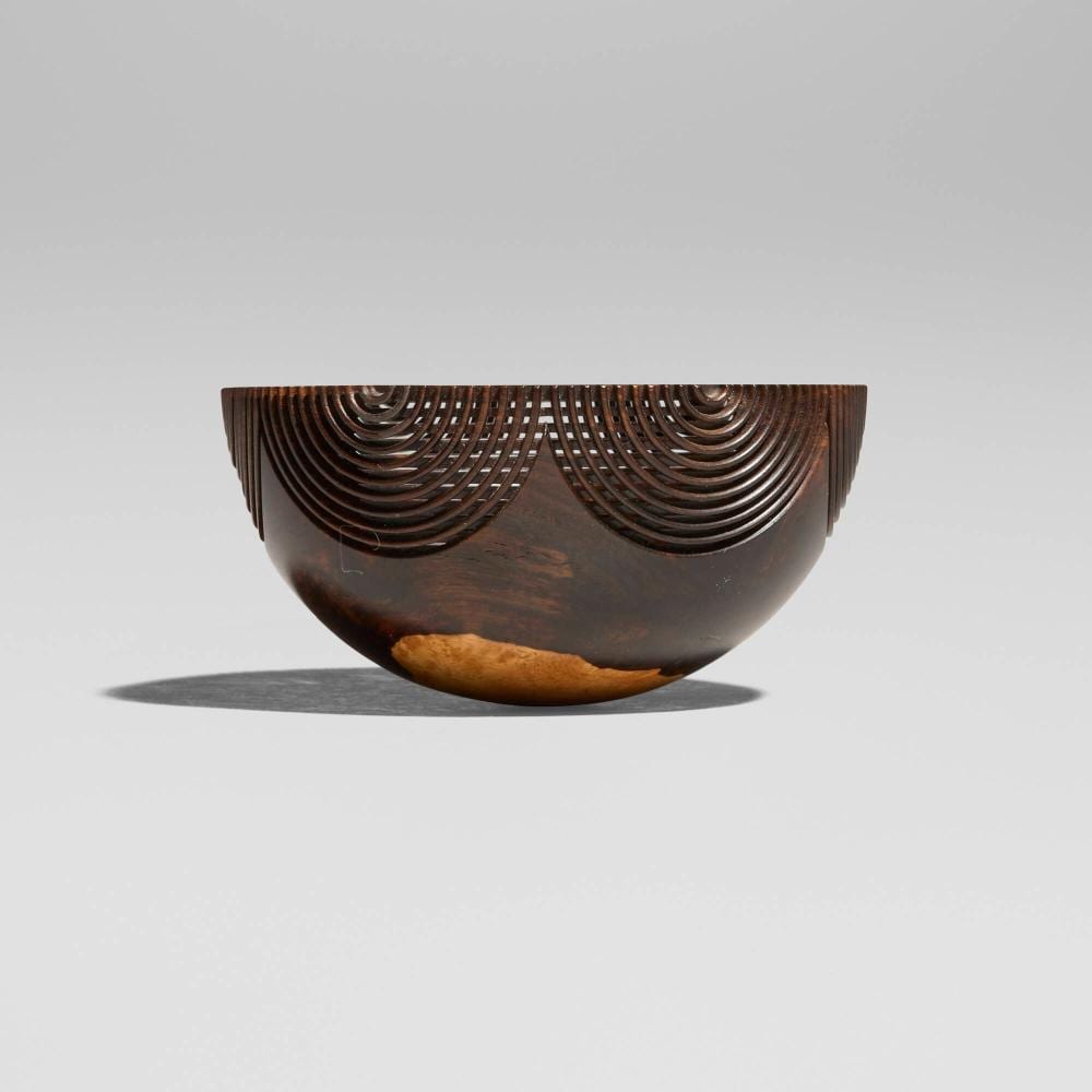 Hans Weissflog comparable auction result: hans weissflog half circle bowl