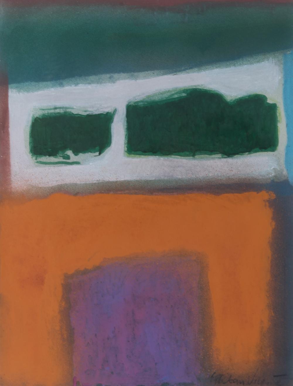 Esteban Vicente comparable auction result: esteban vicente spain new york 1903 2001 riva series i 1981 mixed media on paper