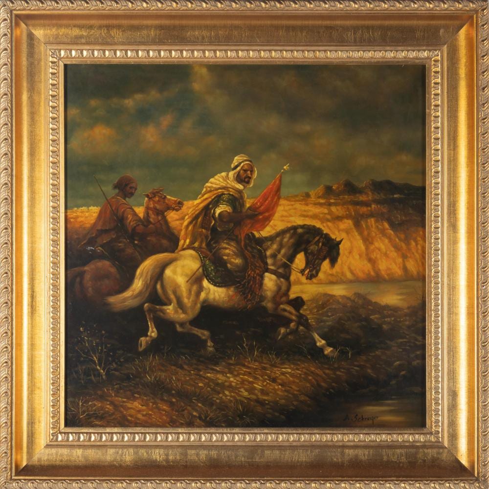 adolf schreyer german 1828 1899 · Fine Estate Inc. · 2026-04-19 Adolf Schreyer comparable auction result: adolf schreyer german 1828 1899