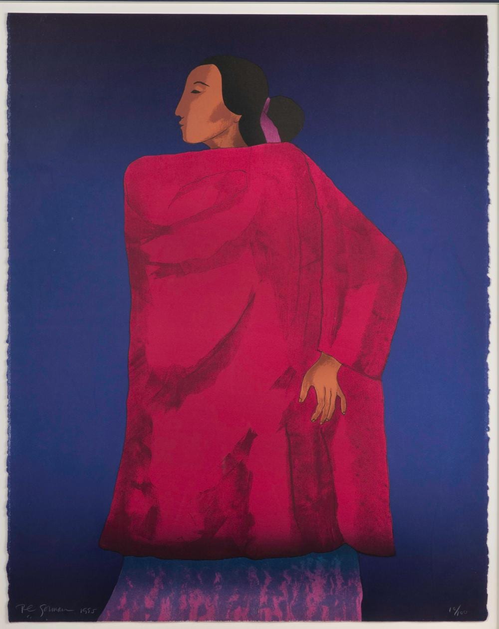 Rudolph Carl Gorman comparable auction result: r c gorman american navajo 1931 2005 emma rose lithograph