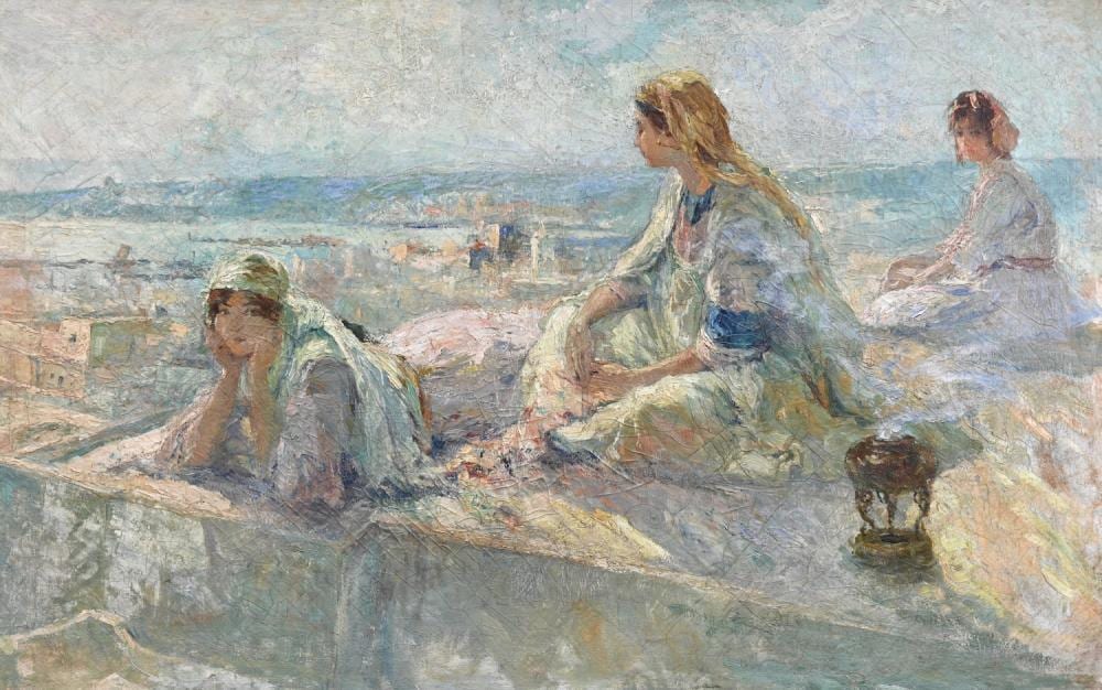 Edouard Verschaffelt comparable auction result: edouard verschaffelt 1919 large painting o c