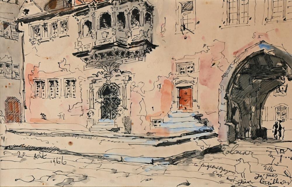 Jean Jacques Gailliard comparable auction result: jean jacques gailliard 1966 watercolor on paper