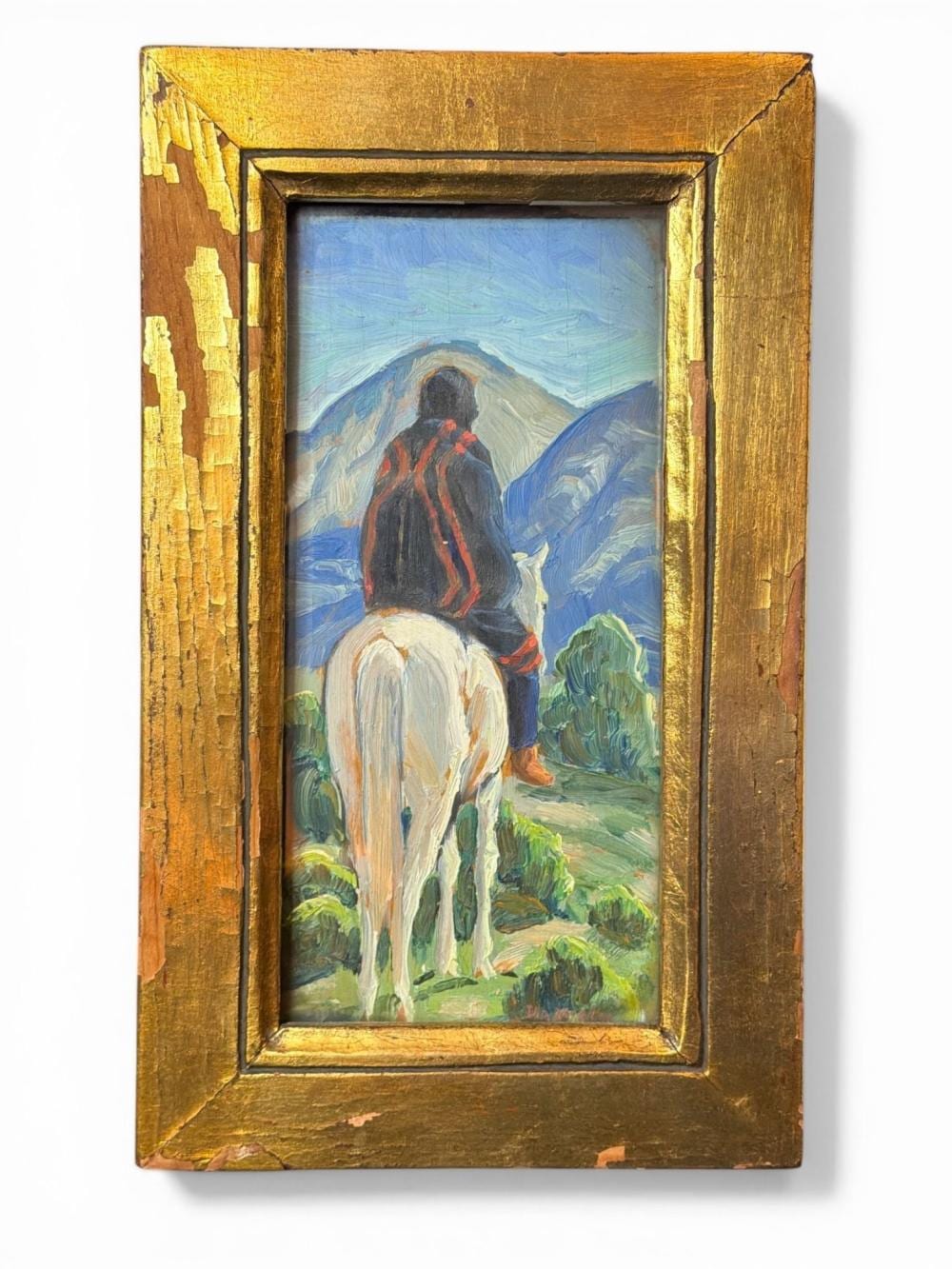 ila mcafee american 1897 1995 taos indian on horseback oil painting · Rivich Auction · 2026-04-26 Ila McAfee comparable auction result: ila mcafee american 1897 1995 taos indian on horseback oil painting