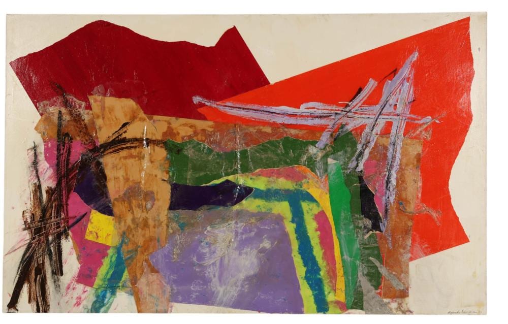 Alexander Liberman comparable auction result: alexander liberman 1912 1999 modernist painting