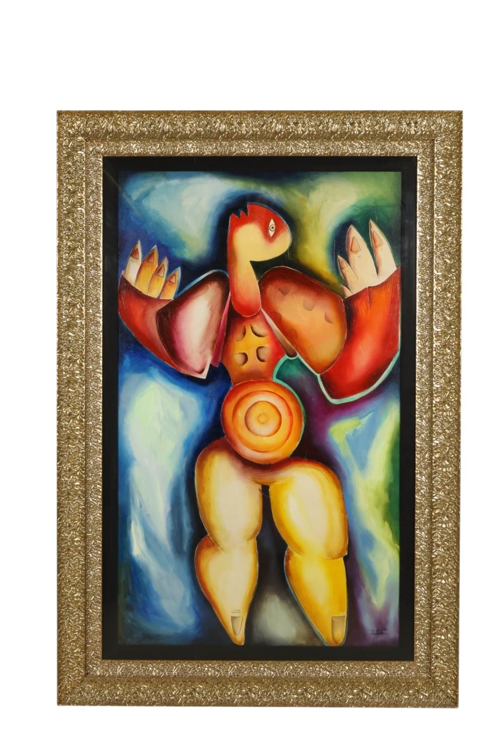 Alexandra Nechita comparable auction result: alexandra nechita b 1985 unrequited love painting