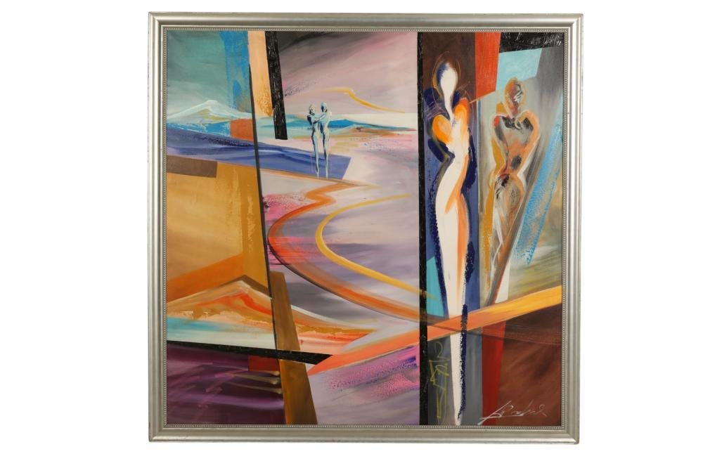 Alfred Gockel comparable auction result: alfred gockel b 1952 east eden abstract painting