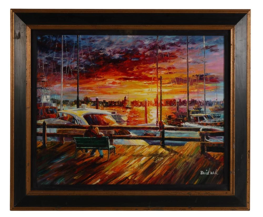 daniel wall b 1965 sunset view landscape painting · Hill Auction Gallery · 2026-04-29 Daniel Wall comparable auction result: daniel wall b 1965 sunset view landscape painting