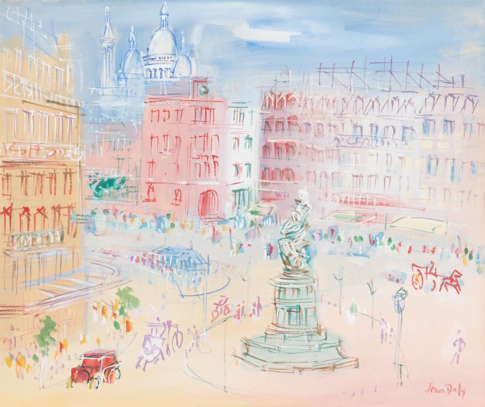 Jean Dufy comparable auction result: jean dufy french 1888 1964 place de clichy paris