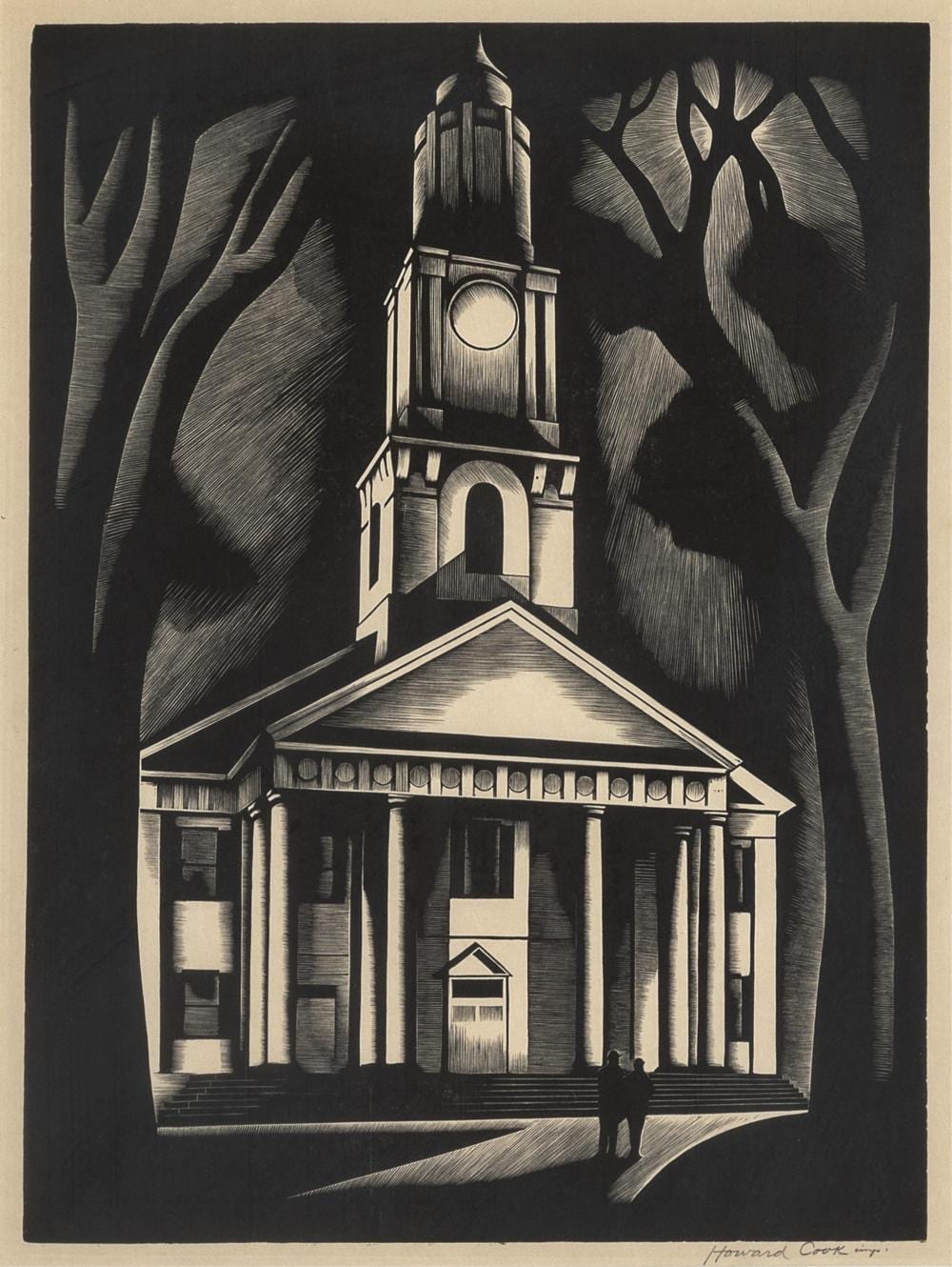 Howard Norton Cook comparable auction result: howard norton cook new england church 1931
