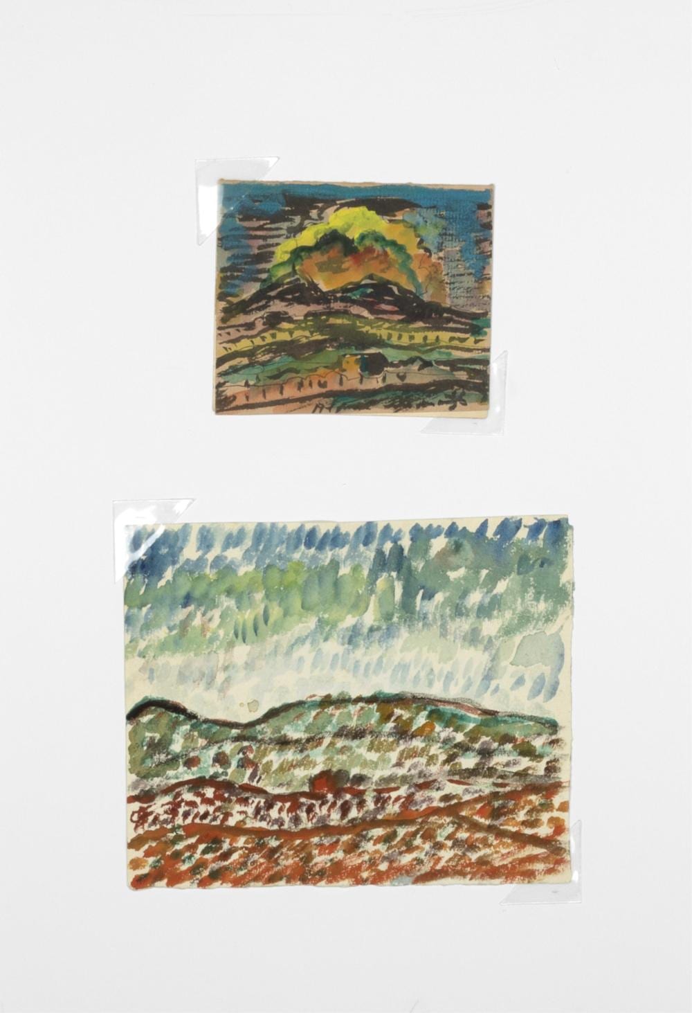 Alfred Gwynne Morang comparable auction result: alfred gwynne morang two landscape watercolors