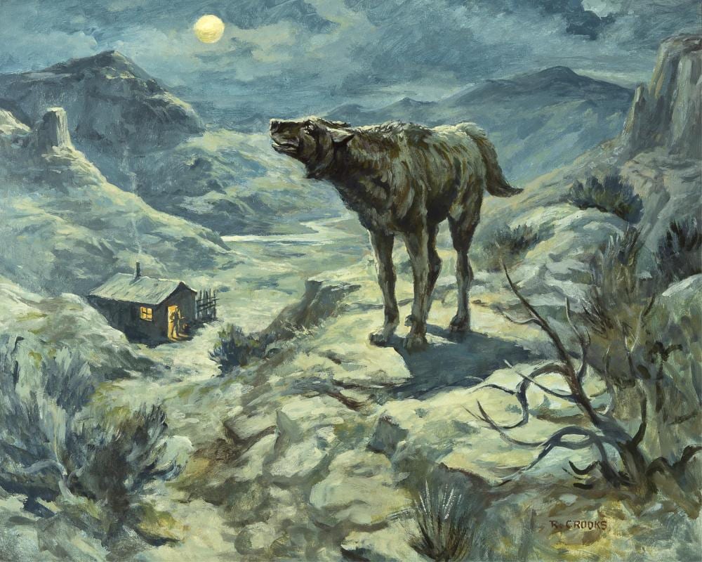 Ronald Crooks comparable auction result: ronald crooks wolfer s moon