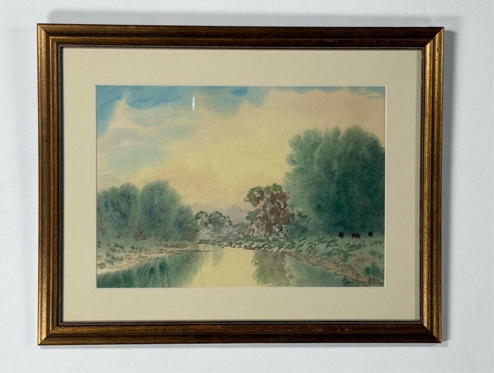 watercolor landscape by robert burns wilson · Diederich Auction Gallery · 2026-05-10 Robert Burns Wilson comparable auction result: watercolor landscape by robert burns wilson