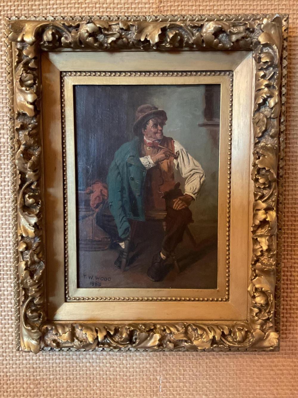 Thomas Waterman Wood comparable auction result: 19th c oil on canvas by thomas waterman wood