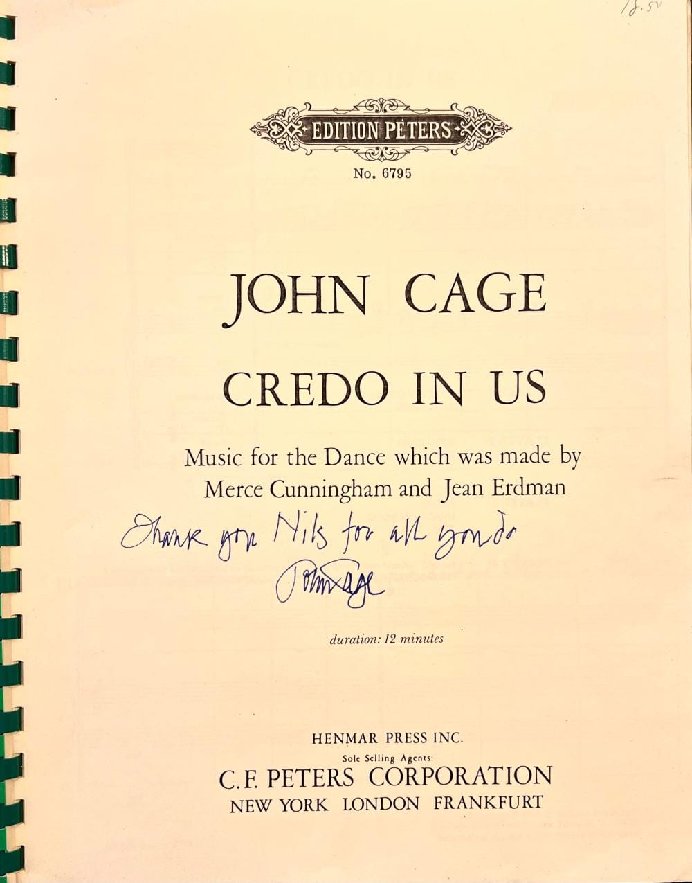 scarce signed score by john cage · Lion Heart Autographs · 2026-05-20 John Cage comparable auction result: scarce signed score by john cage