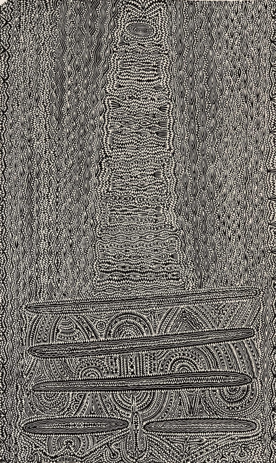 dennis nona 1973 kerr kerr 2008 linocut ed 42 45 unframed 112 x 67 cm sheet 121 x 102 cm · Lawsons · 2026-04-15 Dennis Nona comparable auction result: dennis nona 1973 kerr kerr 2008 linocut ed 42 45 unframed 112 x 67 cm sheet 121 x 102 cm