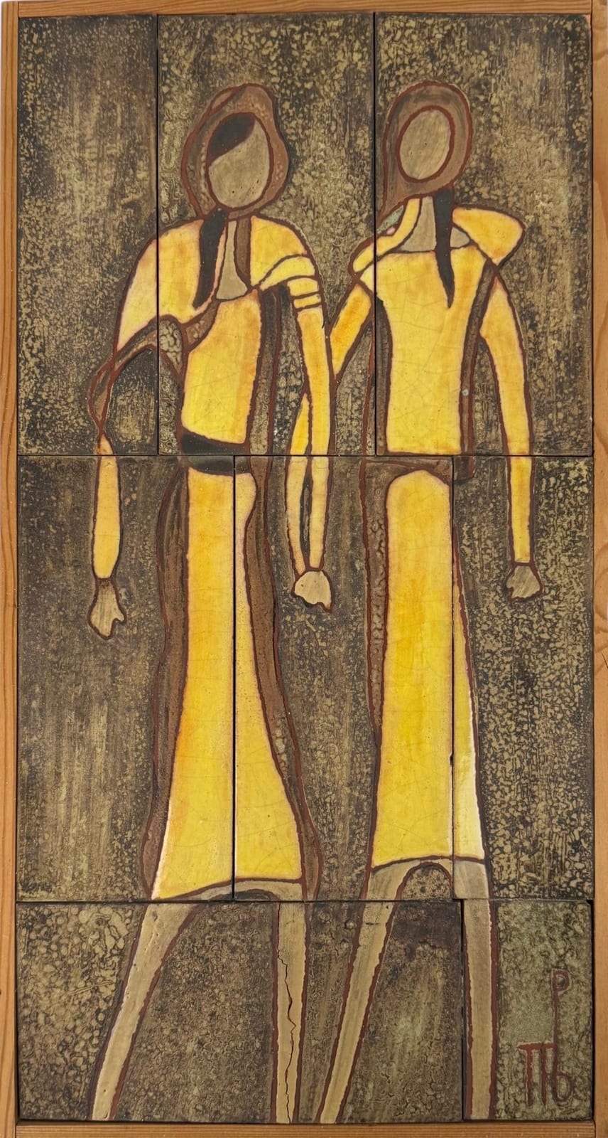 Panos Valsamakis comparable auction result: panos valsamakis silhouettes ceramic tile mosaic