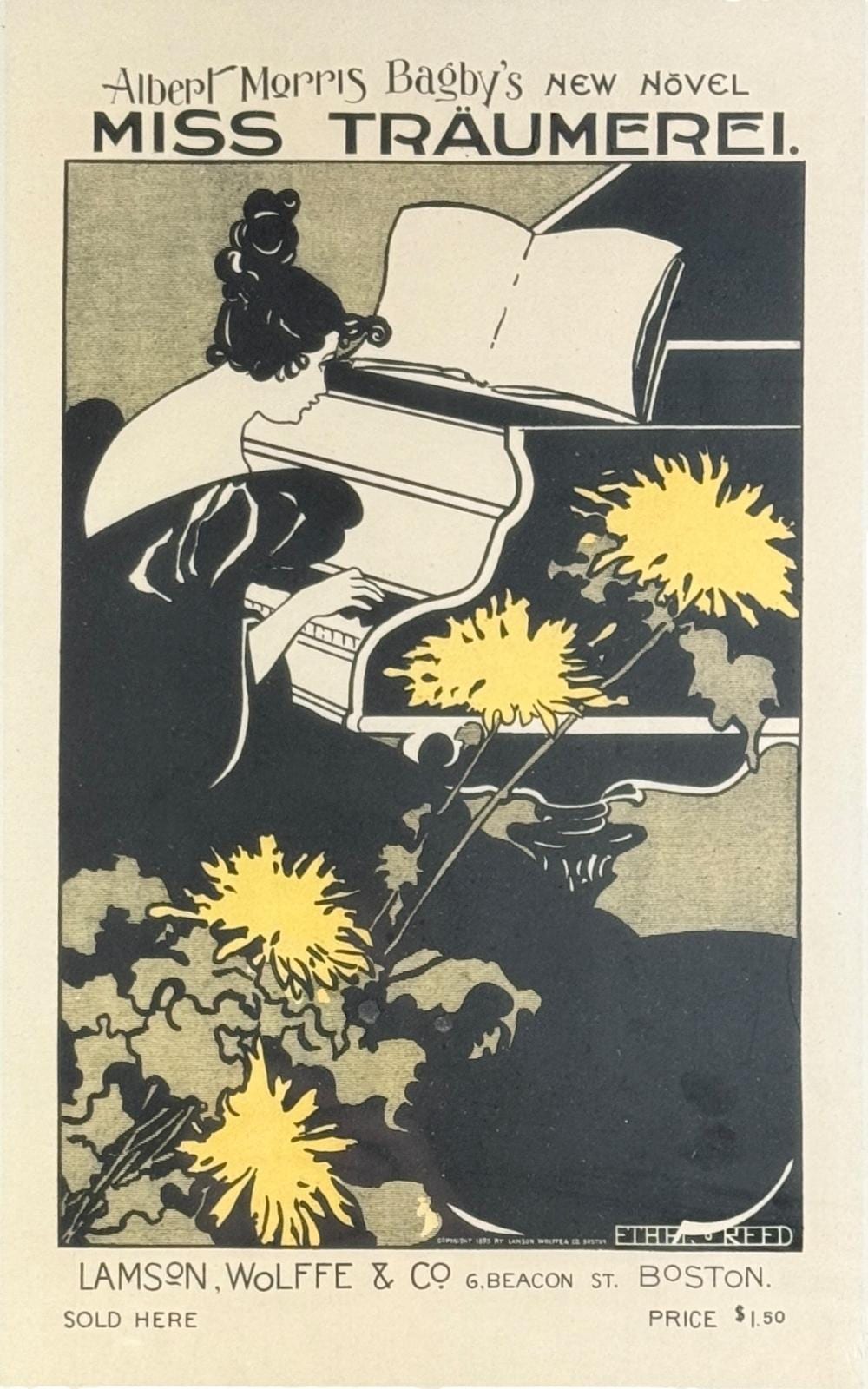 Ethel Reed comparable auction result: ethel reed miss traumerei art nouveau poster