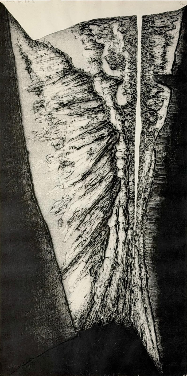 James Guitet comparable auction result: james guitet composition etching print