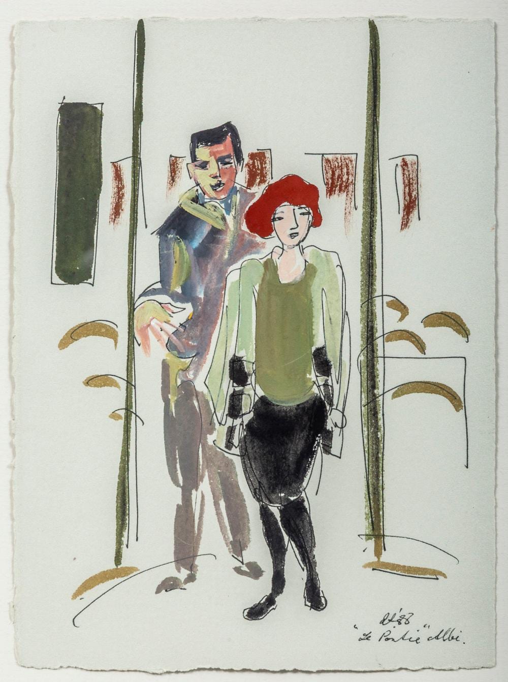 ian armstrong australian 1923 2005 le pontie albi mixed media on paper 19x14 cm · For-Auction · 2026-04-27 Ian Armstrong comparable auction result: ian armstrong australian 1923 2005 le pontie albi mixed media on paper 19x14 cm