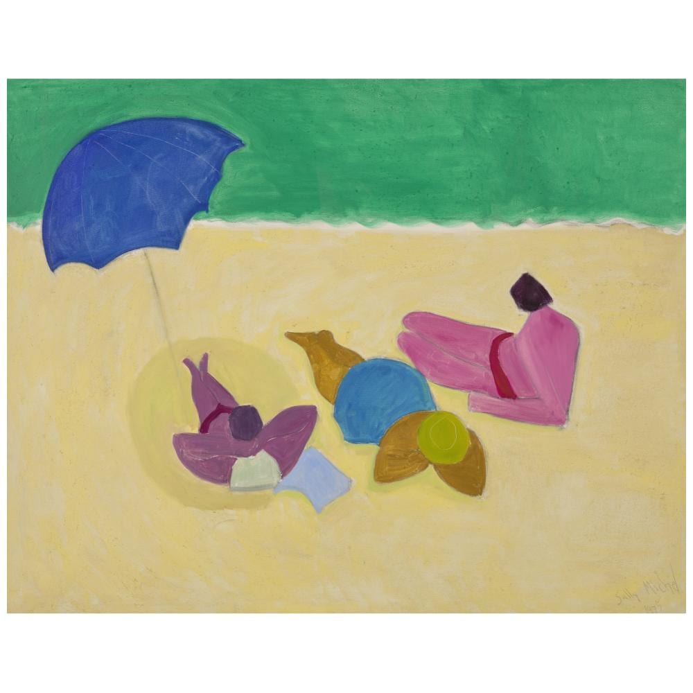 Sally Michel Avery comparable auction result: sally michel avery 1902 2003 loungers by the sea 40 x 50 in 101 6 x 127 cm painted in 1975