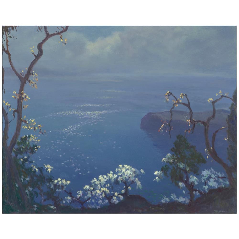 Frank Montague Moore comparable auction result: frank montague moore 1877 1967 dogwood on hudson 29 1 4 x 36 in 74 3 x 91 4 cm