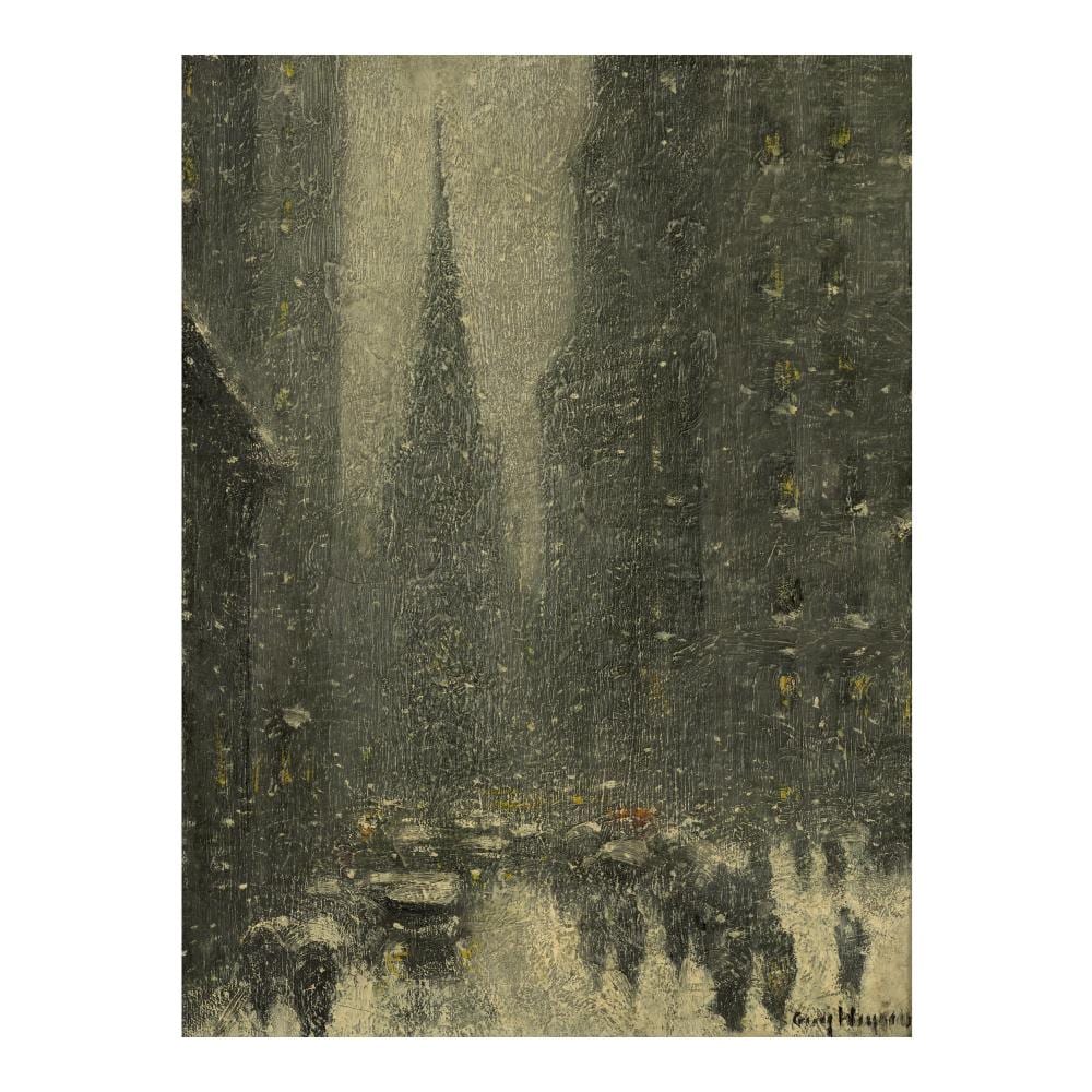 Guy Carleton Wiggins comparable auction result: guy carleton wiggins 1883 1962 old trinity new york winter 16 x 12 in 40 6 x 30 5 cm painted in 1930