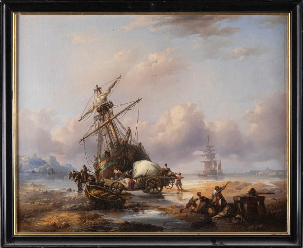 François Etienne Musin comparable auction result: fran ois etienne musin 1820 1888 la celestine mar e basse
