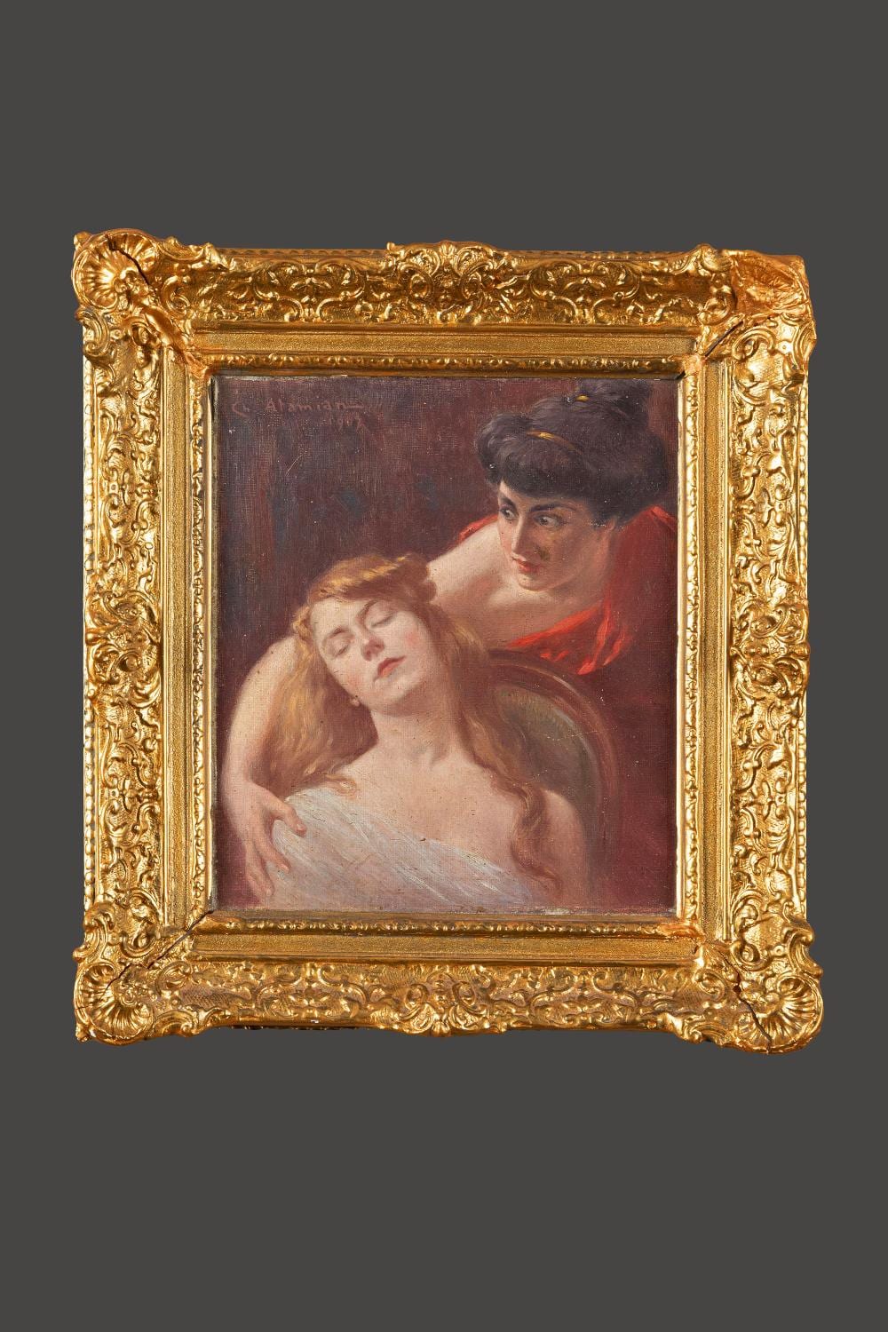 Charles Garabed Atamian comparable auction result: charles atamian 1872 1947 la belle endormie 1907